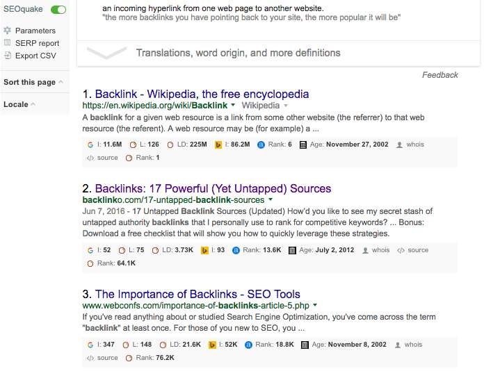 Keyword Search For Backlinks