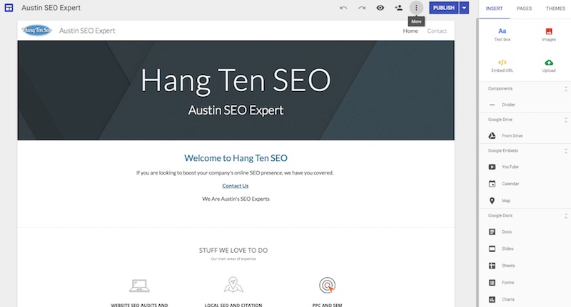 Google Sites | Austin SEO Expert