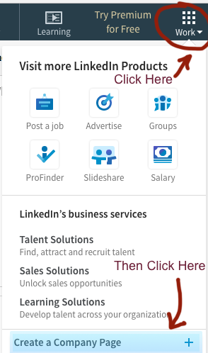 LinkedIn Create A Company Page