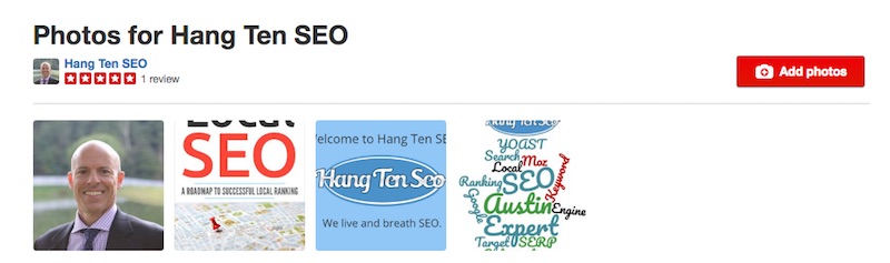 Yelp Account For Hang Ten SEO