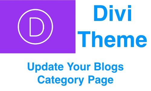 Divi Theme Category Page Update Images